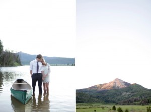 steamboat lake engagement session